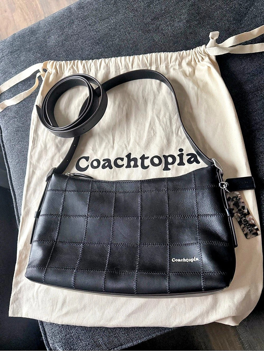 Coachtopia Alter/Ego Regular Size Shoulder Bag in Black Like New